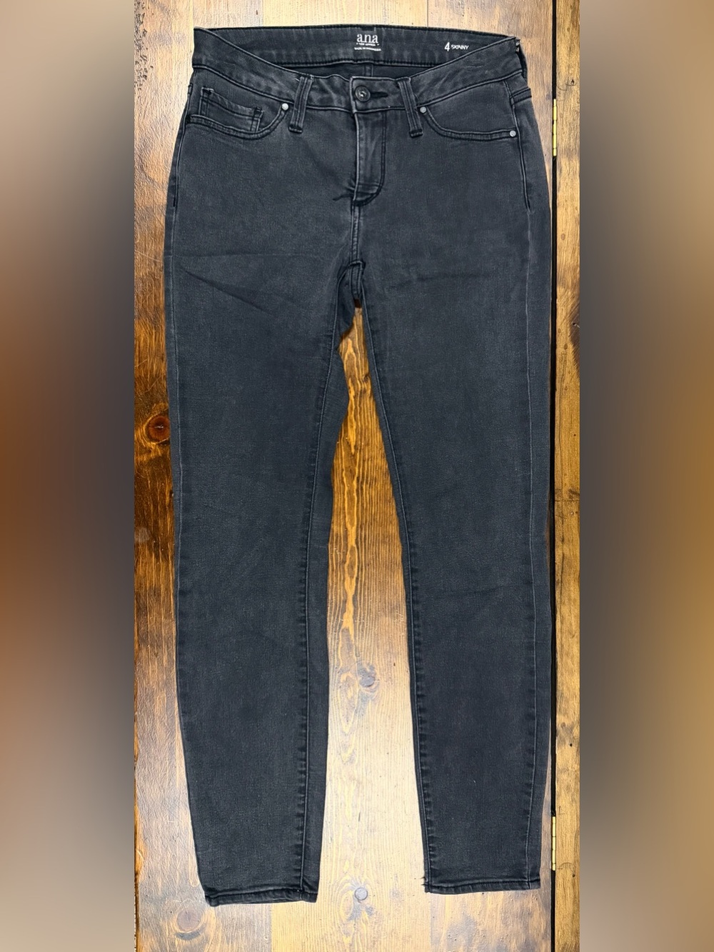 a.n.a Charcoal Black Skinny Jeans - Stretch